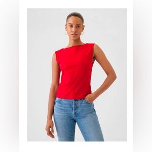 Gap - Women’s Modern Boatneck Top Tank - Size Small - Red - NWT‎